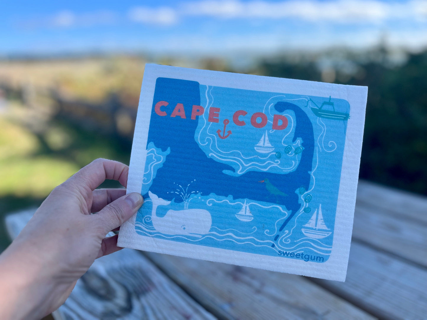 Cape Cod Swedish Dishcloth | Blue | Sweetgum Home