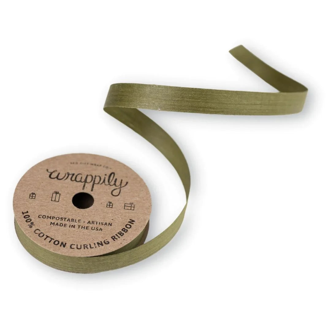 Natural Cotton Curling Ribbon – Compostable & Plastic-Free Gift Wrap Ribbon | Eco-Friendly Gifting