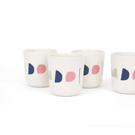 Bamboo Illustrated Medium Cup Set - Color Series
