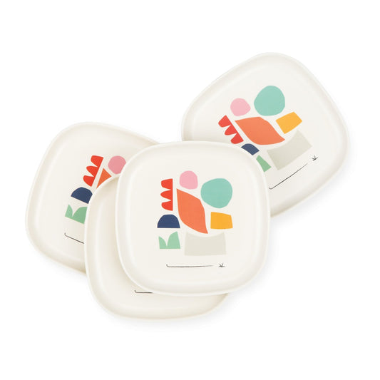 Bamboo Illustrated Medium Plate Set - Color Series