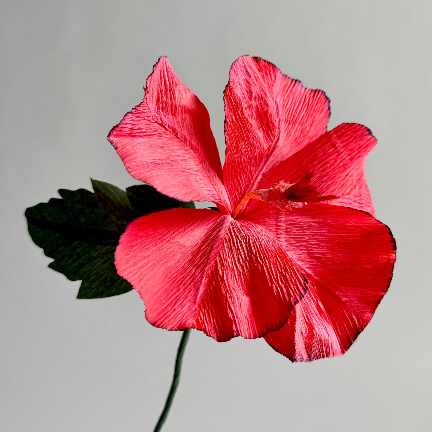 Hibiscus Single Stem | Handcrafted Paper Flower