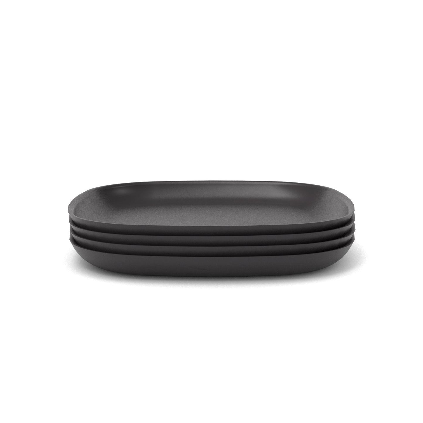 Bamboo Dinner Plate - 4 Piece Set - Black