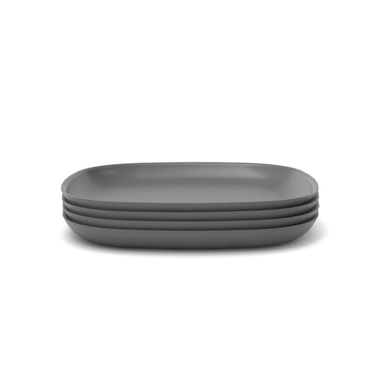Bamboo Dinner Plate - 4 Piece Set - Smoke