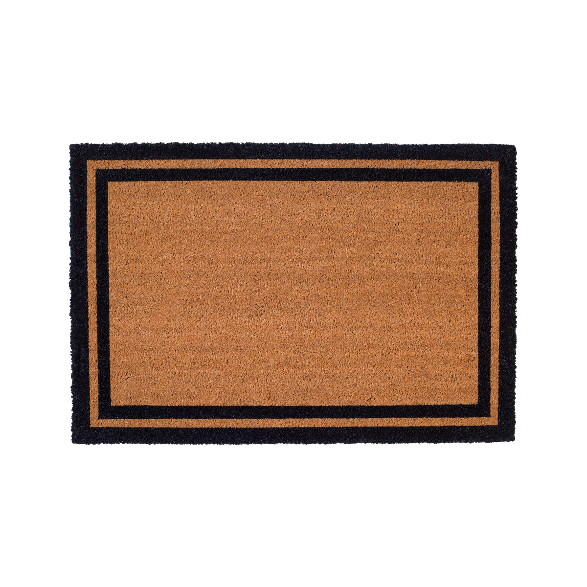 Double Black Border Coir Doormat