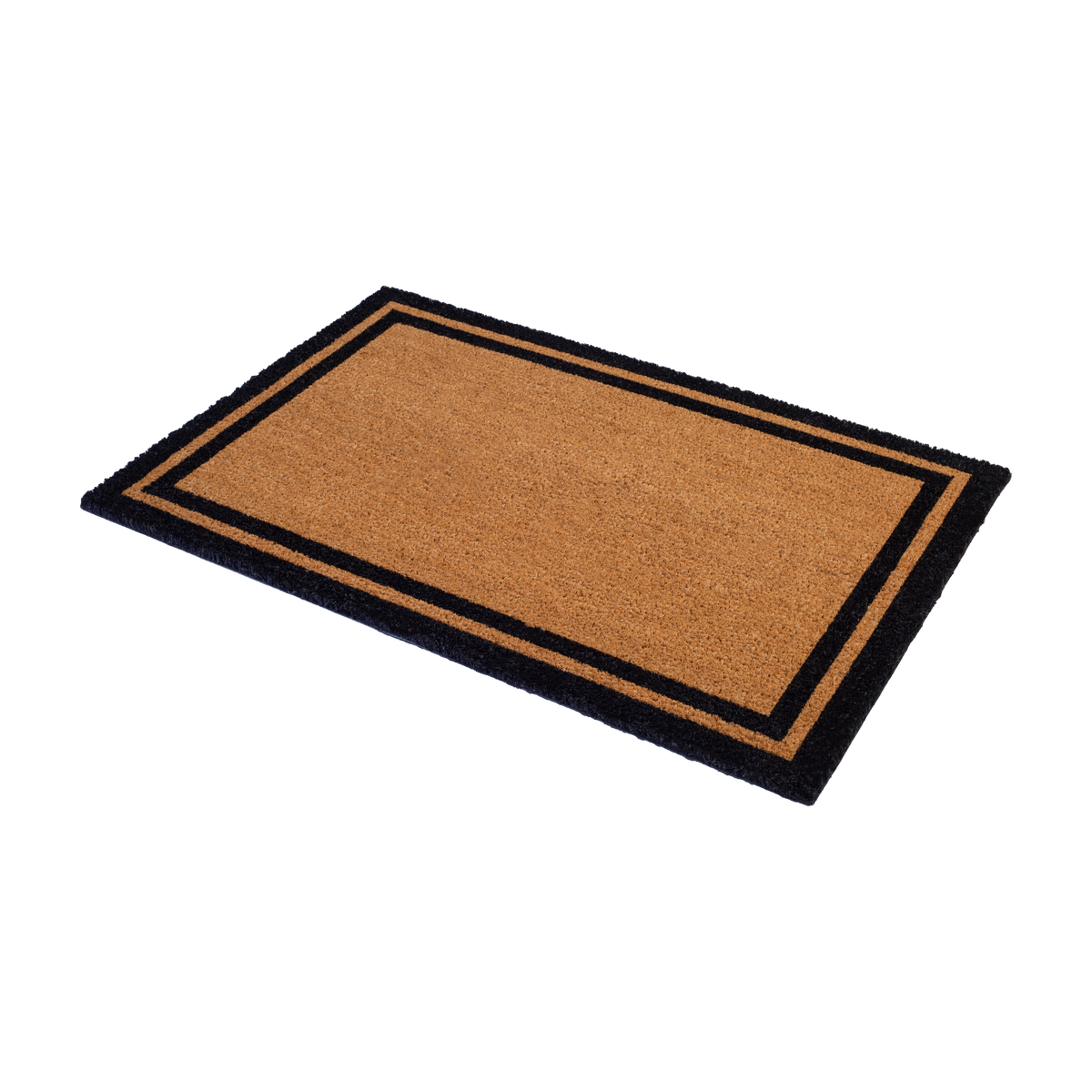 Double Black Border Coir Doormat