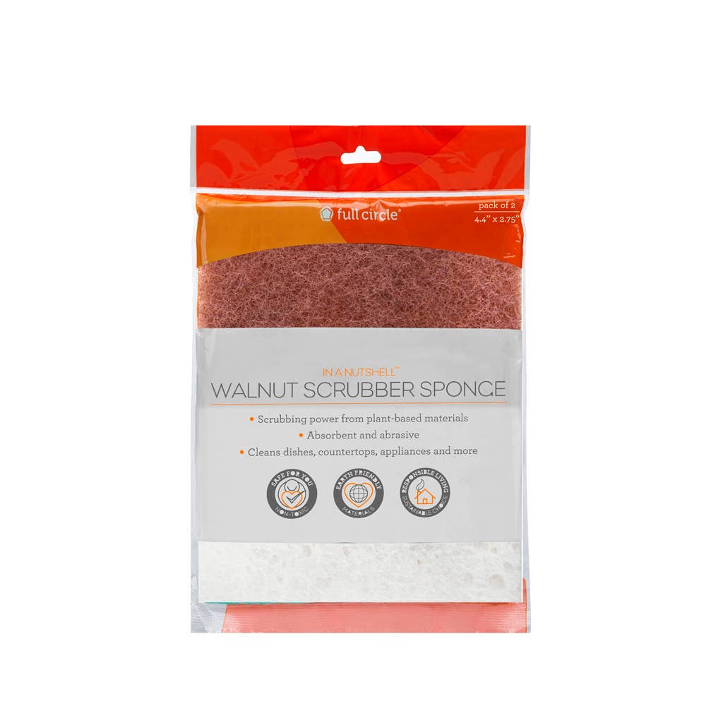 In A Nutshell Scrubber Sponge (2pk)