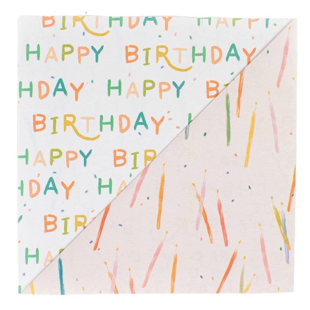 Happy Birthday • Double-Sided Eco Wrapping Paper