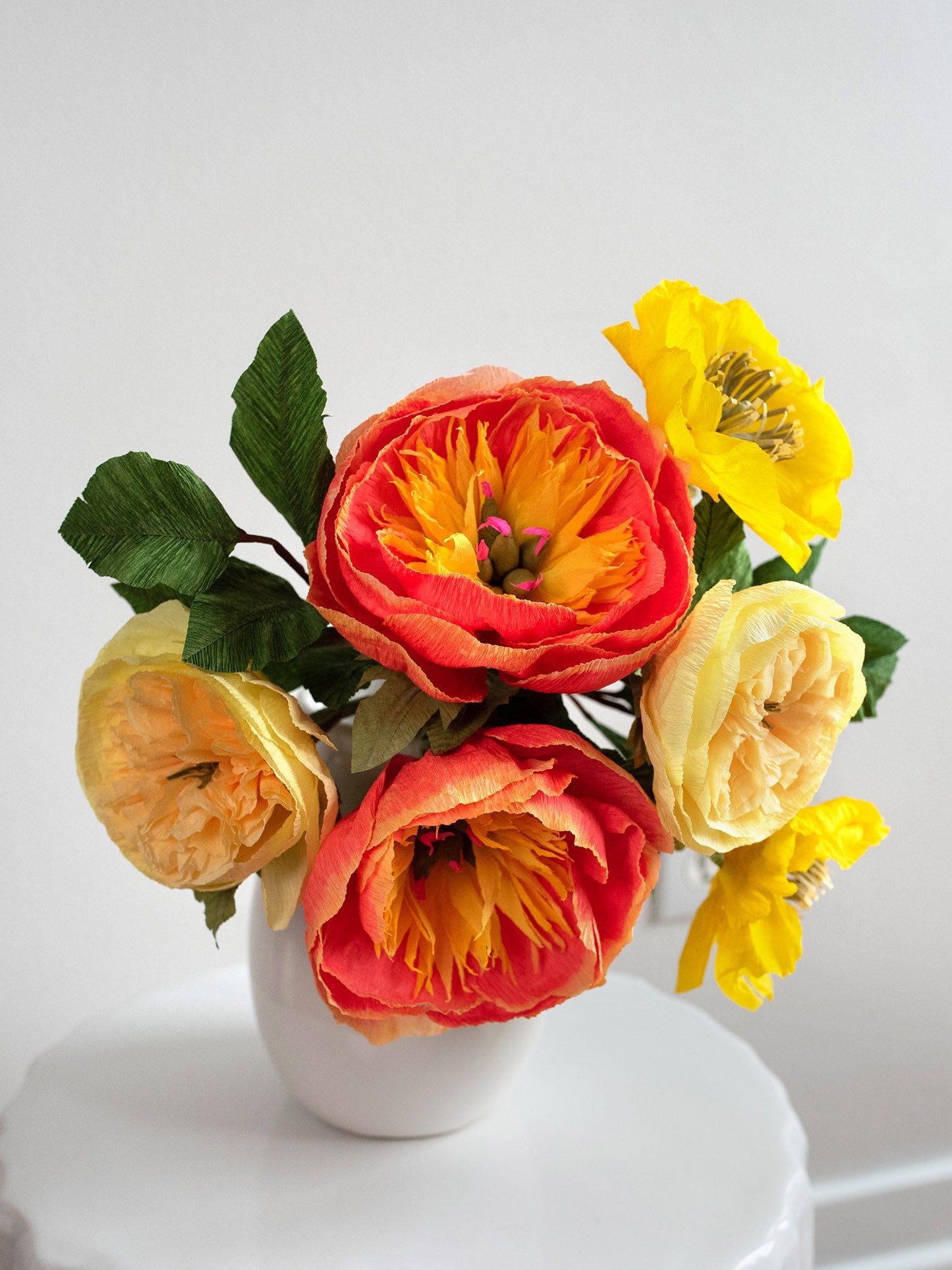Coral Charmed, I'm Sure | Handcrafted Paper Peony Bouquet
