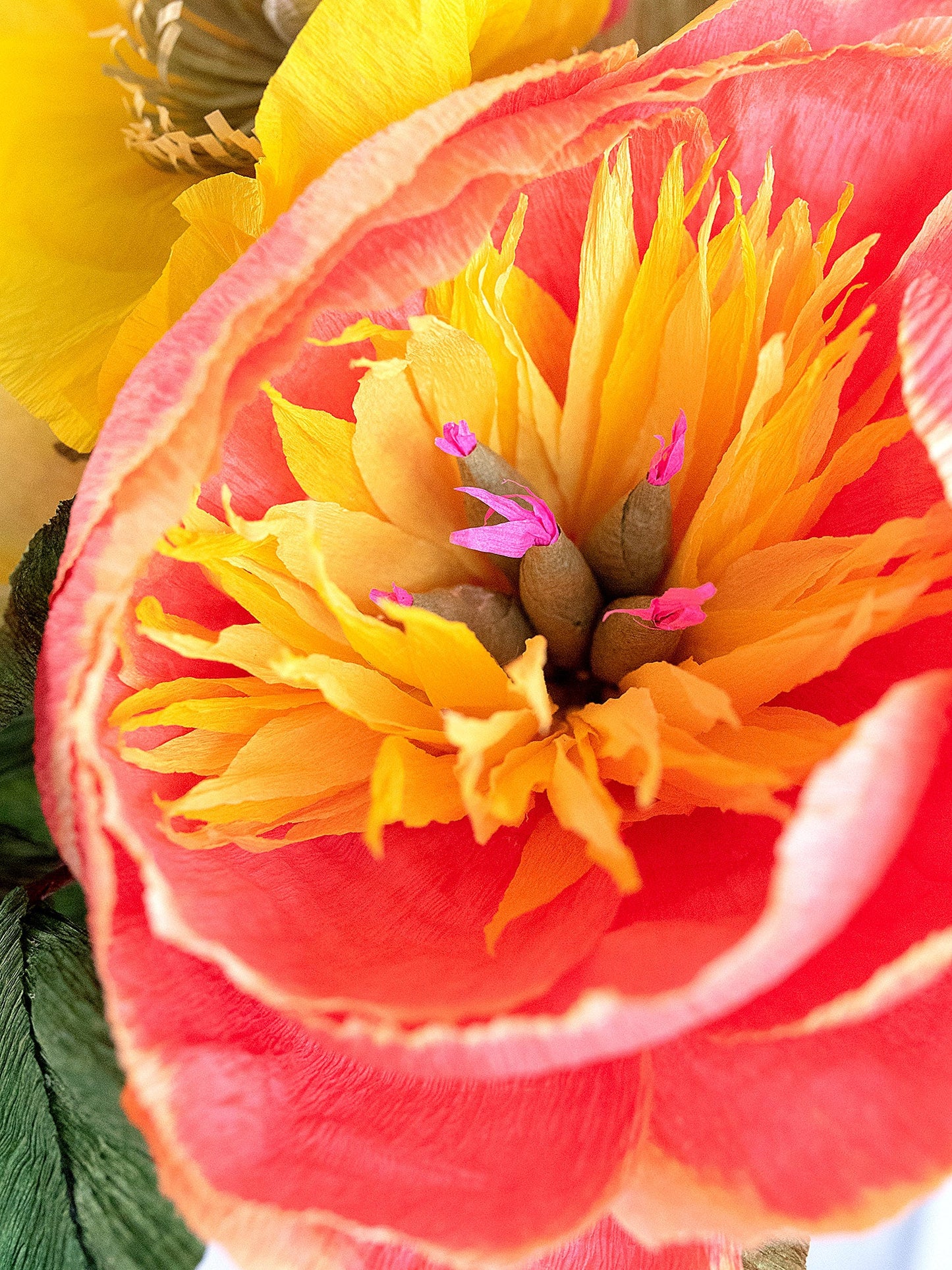 Coral Charmed, I'm Sure | Handcrafted Paper Peony Bouquet