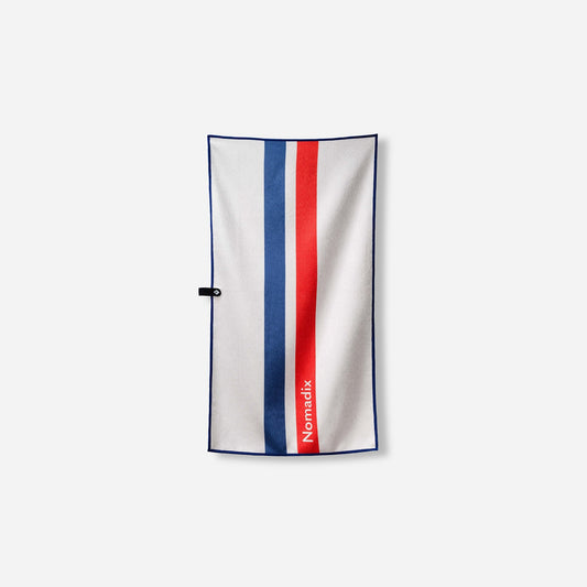 Fitness Towel: Rally White Red and Blue