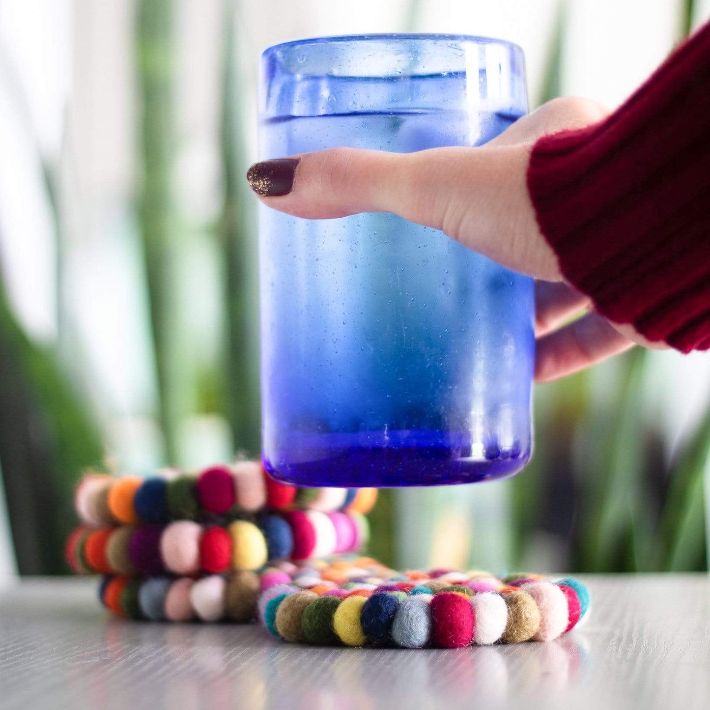 Boho Eco Coasters & Trivet