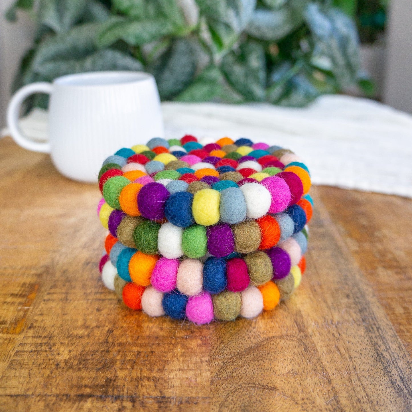 Boho Eco Coasters & Trivet