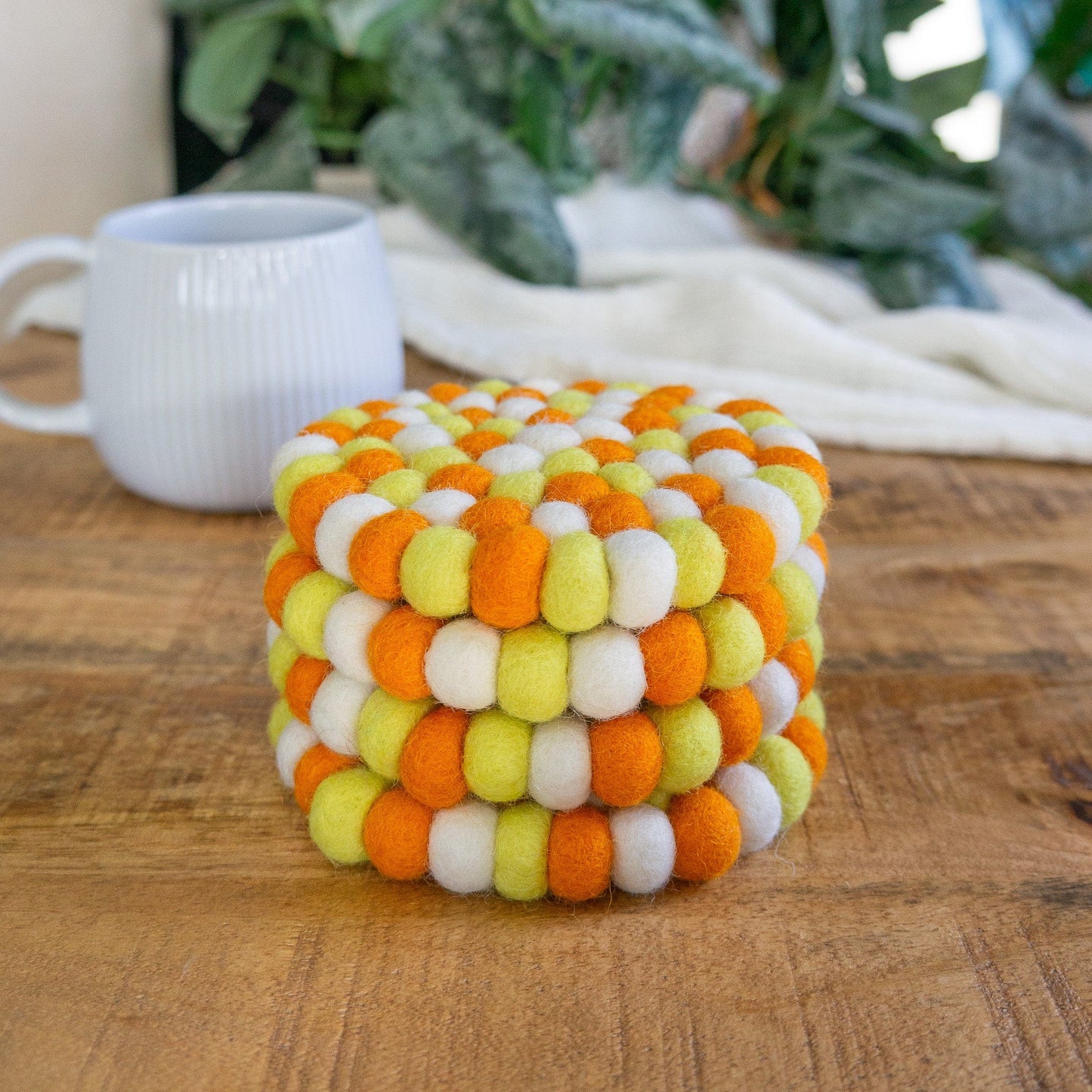Candy Corn Eco Coasters/Trivets