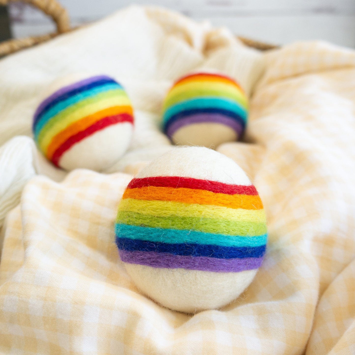 Classic Rainbow Trio Dryer Balls