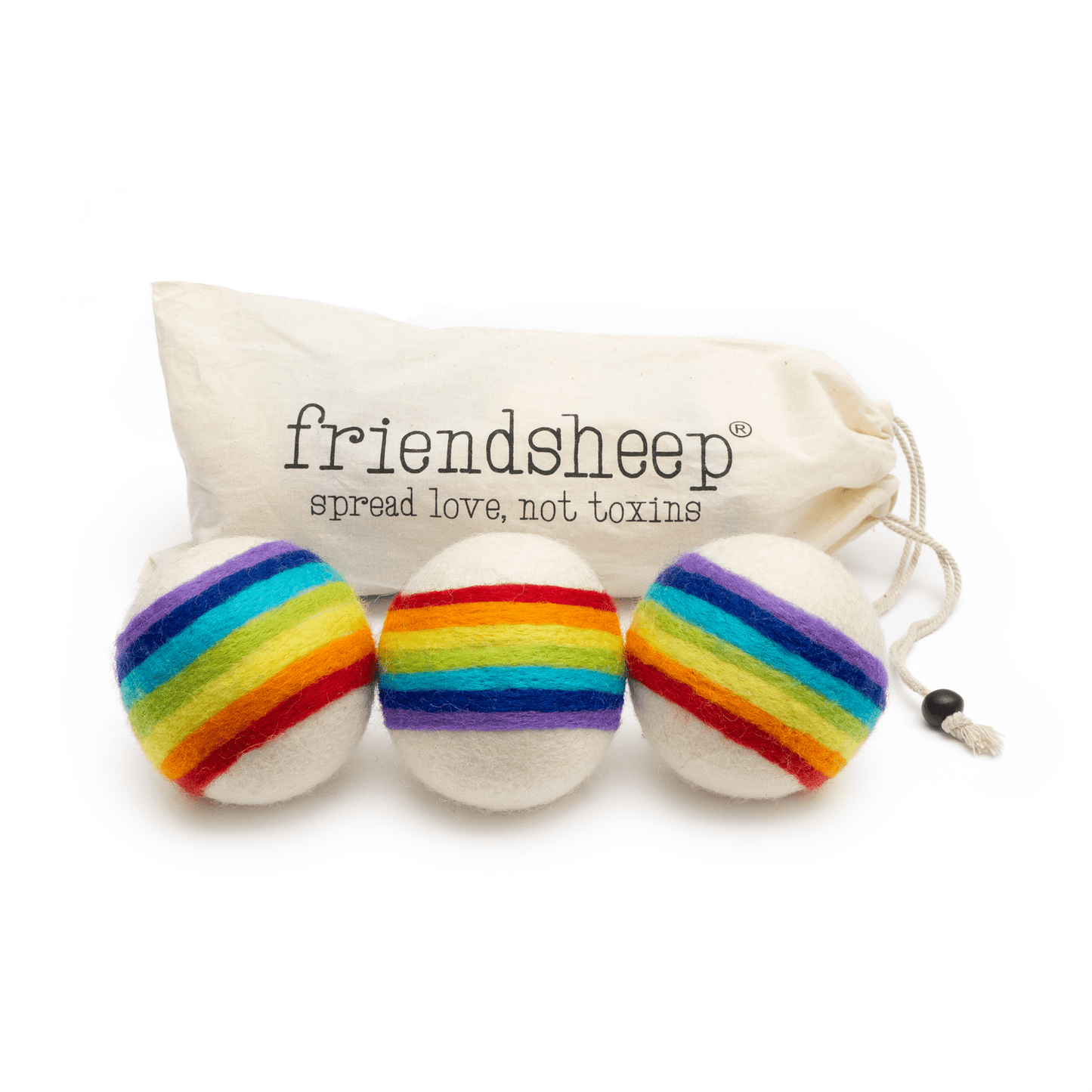 Classic Rainbow Trio Dryer Balls