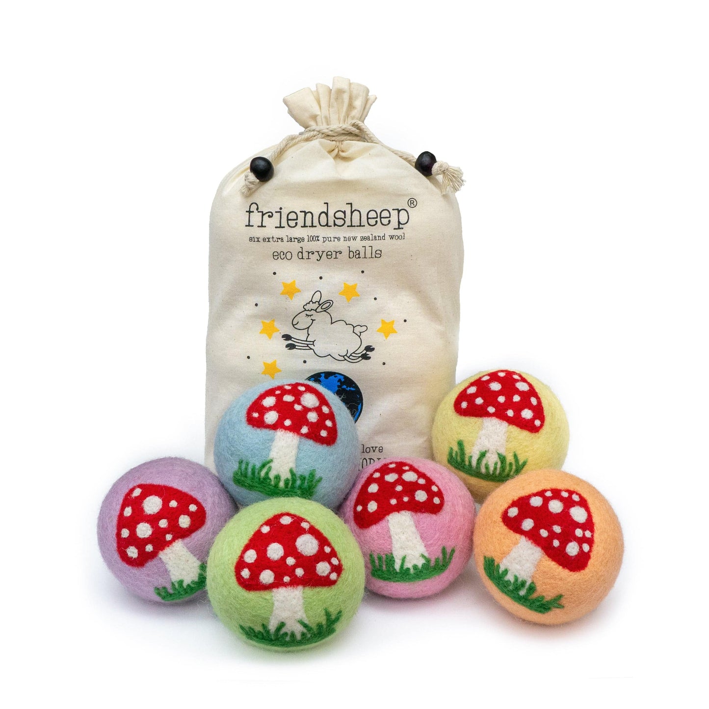 Enchanted Mushrooms - Limited Edition Dryer Balls