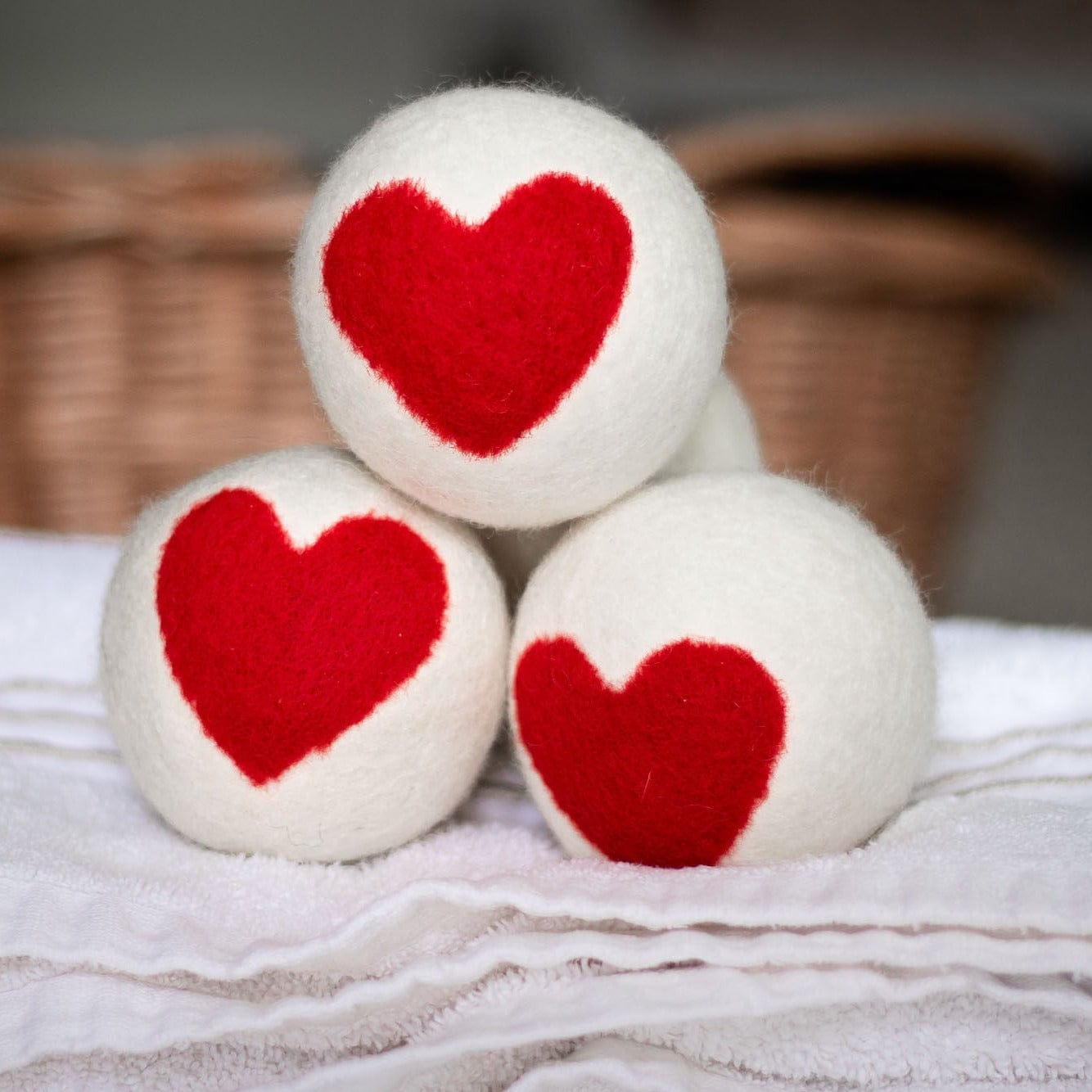 Heart Trio Dryer Balls