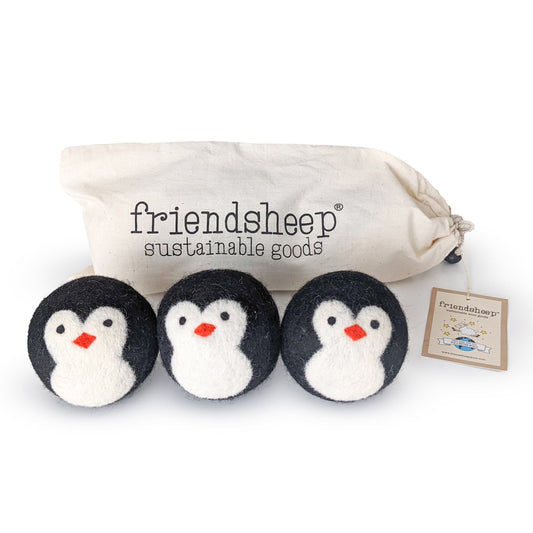 Penguin Trio Dryer Balls