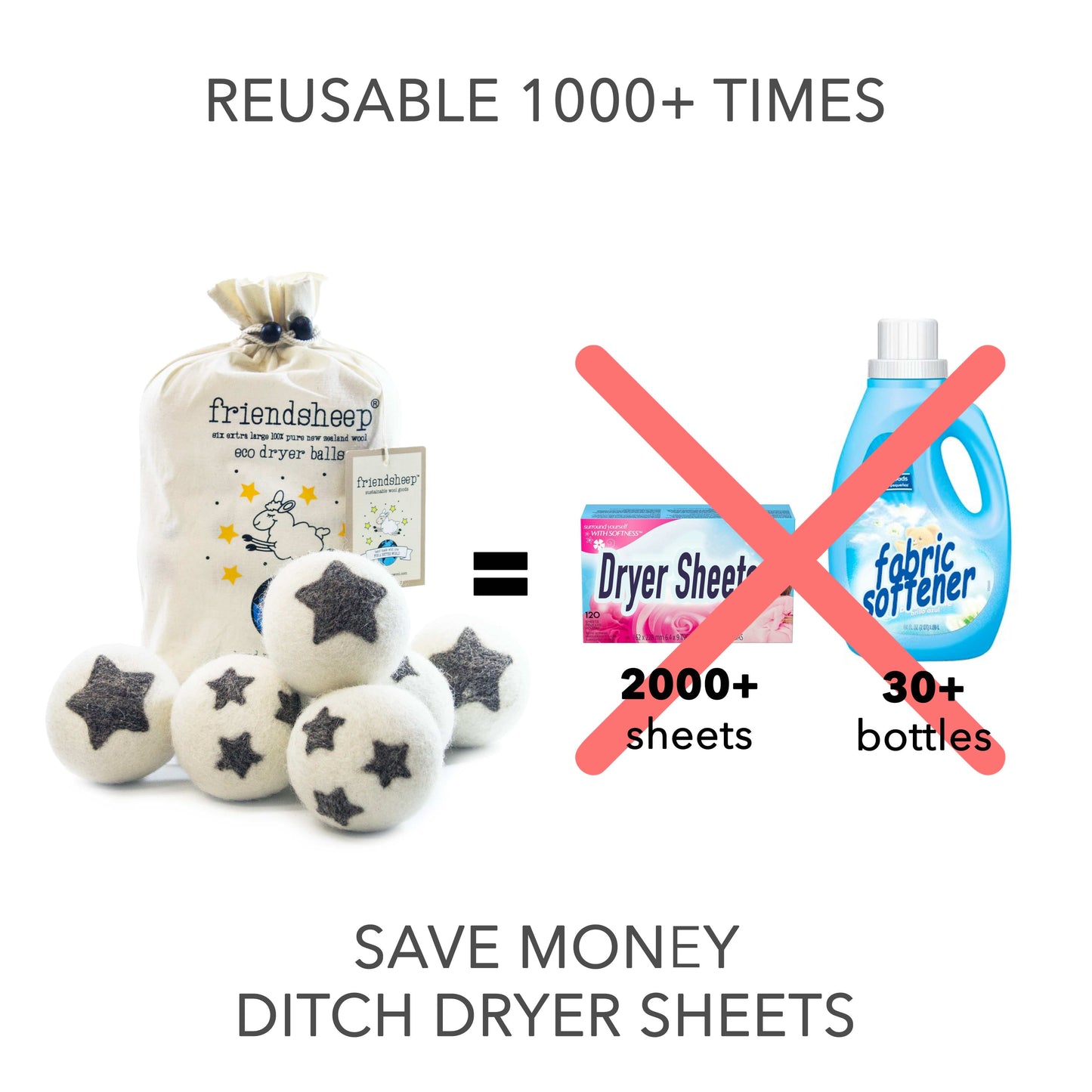 Stars Galore Dryer Balls