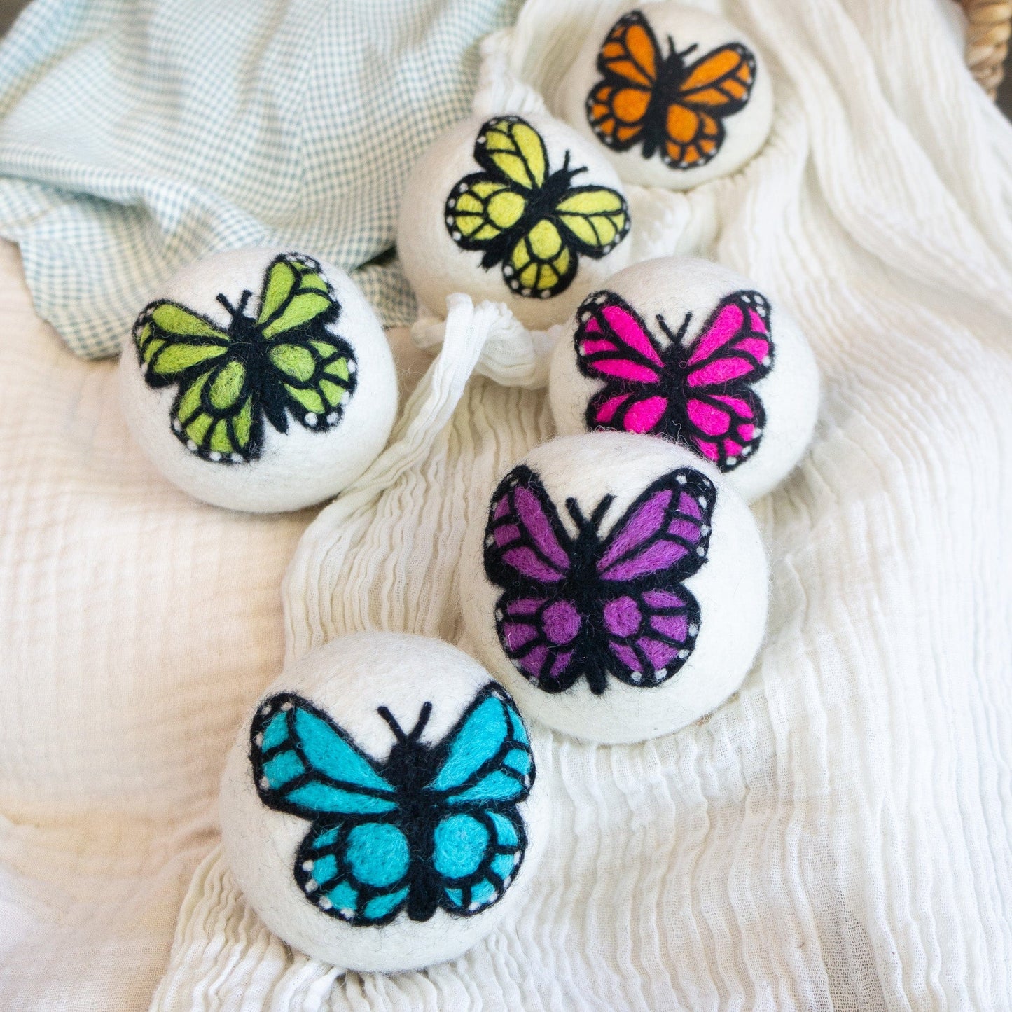 Moon Monarch Butterfly Trio