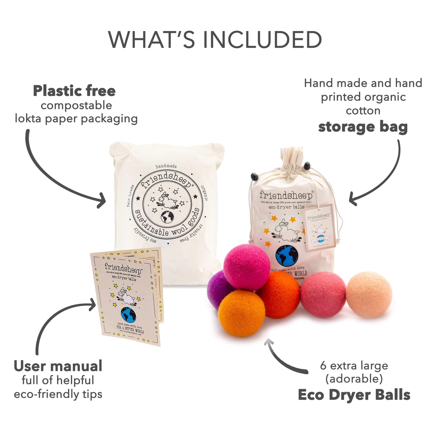 Tropical Sunset Dryer Balls