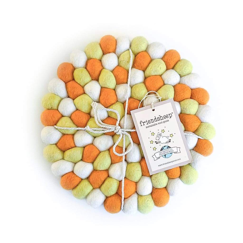 Candy Corn Eco Coasters/Trivets