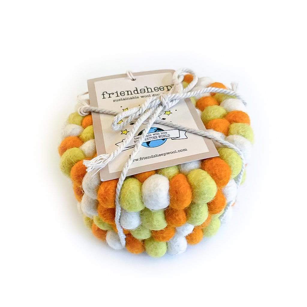 Candy Corn Eco Coasters/Trivets