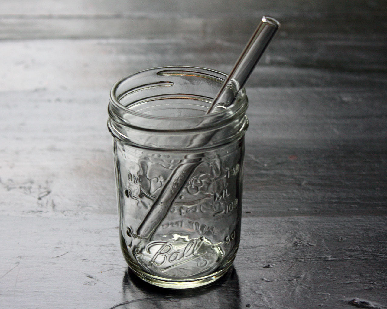 Individual Stainless Steel & Glass Straws for Mason Jars