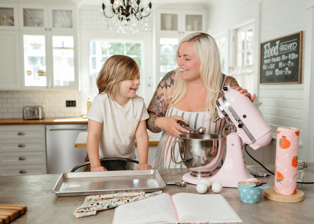 Reusable Paper Towels--Paisley Pinks