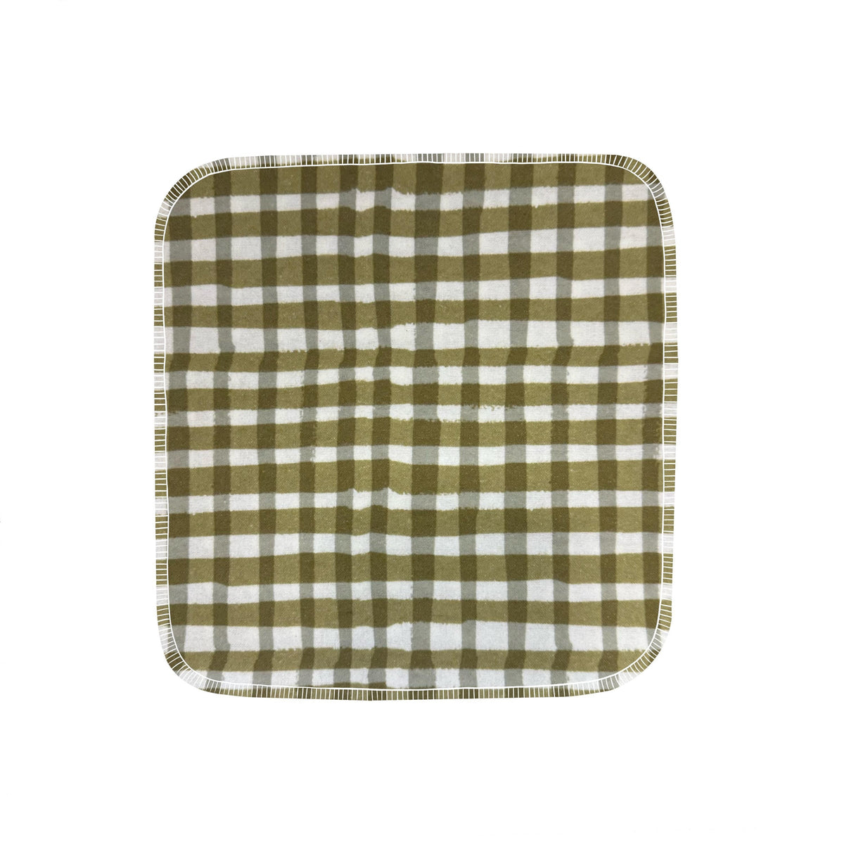 Reusable Paper Towels--Sage Green Gingham