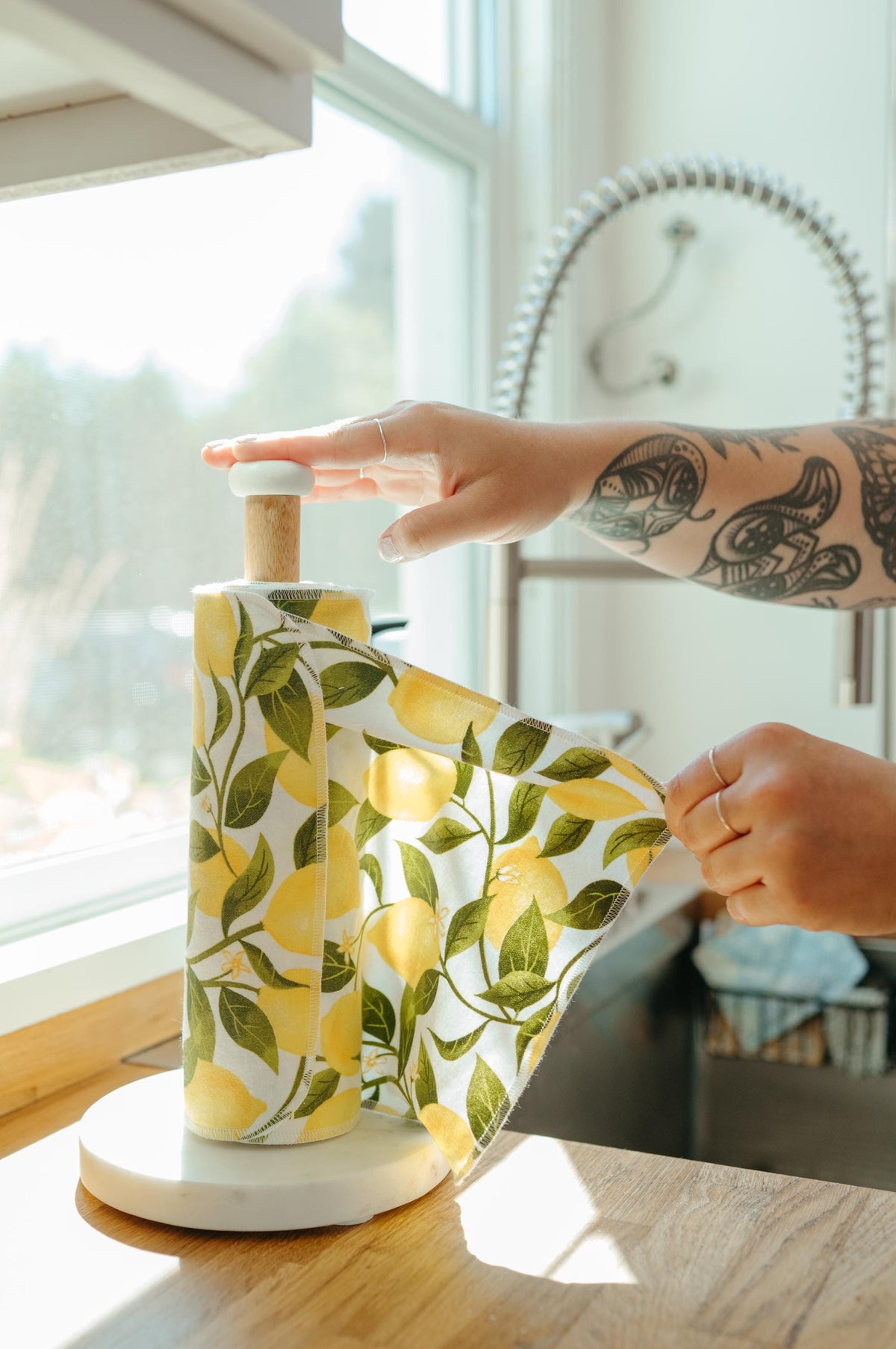Reusable Paper Towels--Itsy Florals