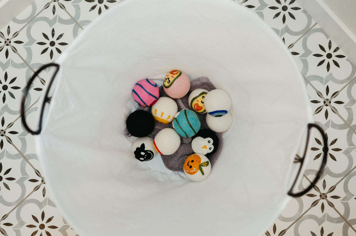 Organic Wool Dryer Ball--Cutie Cherries