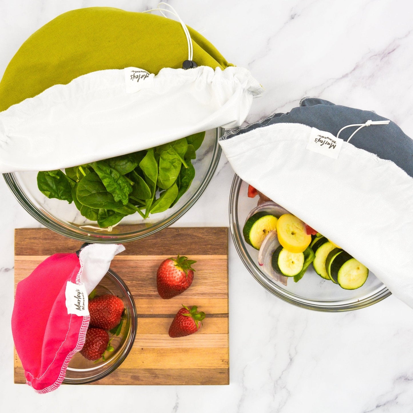 Linen Bowl Cover Bundle: Mixed Colors