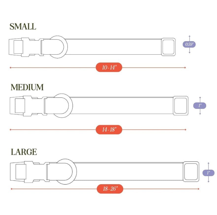 Malibu Sunset Sustainable Hemp Cotton Adjustable Dog Collar – Durable & Soft