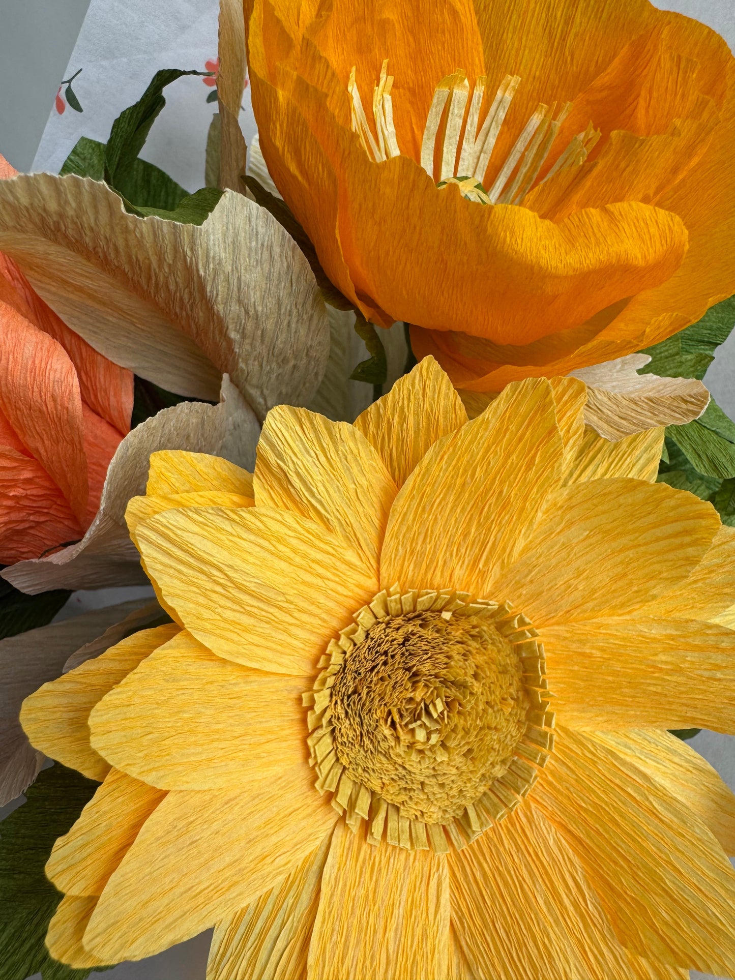 Mango Lemonade | Mixed Paper Flower Bouquet