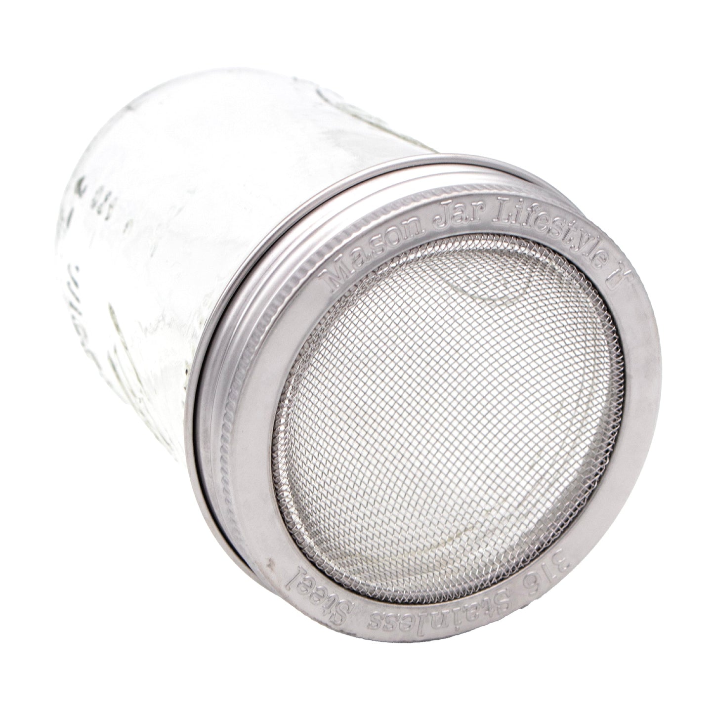 Curved Rust Proof Sprouting Lid and Band for Mason Jars