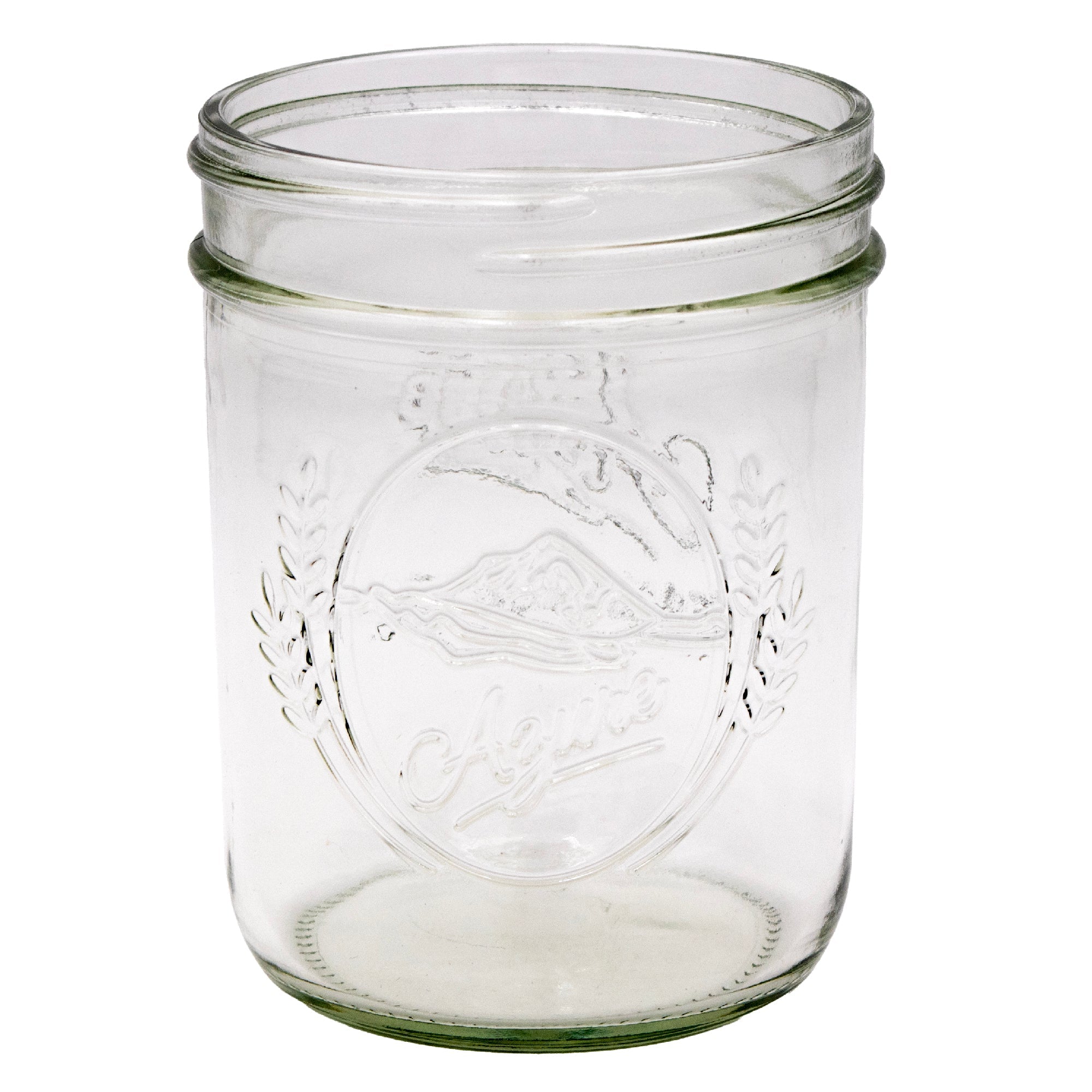 Azure Standard 16oz Wide Mouth Pint Mason Jar Bluedot Living Collection
