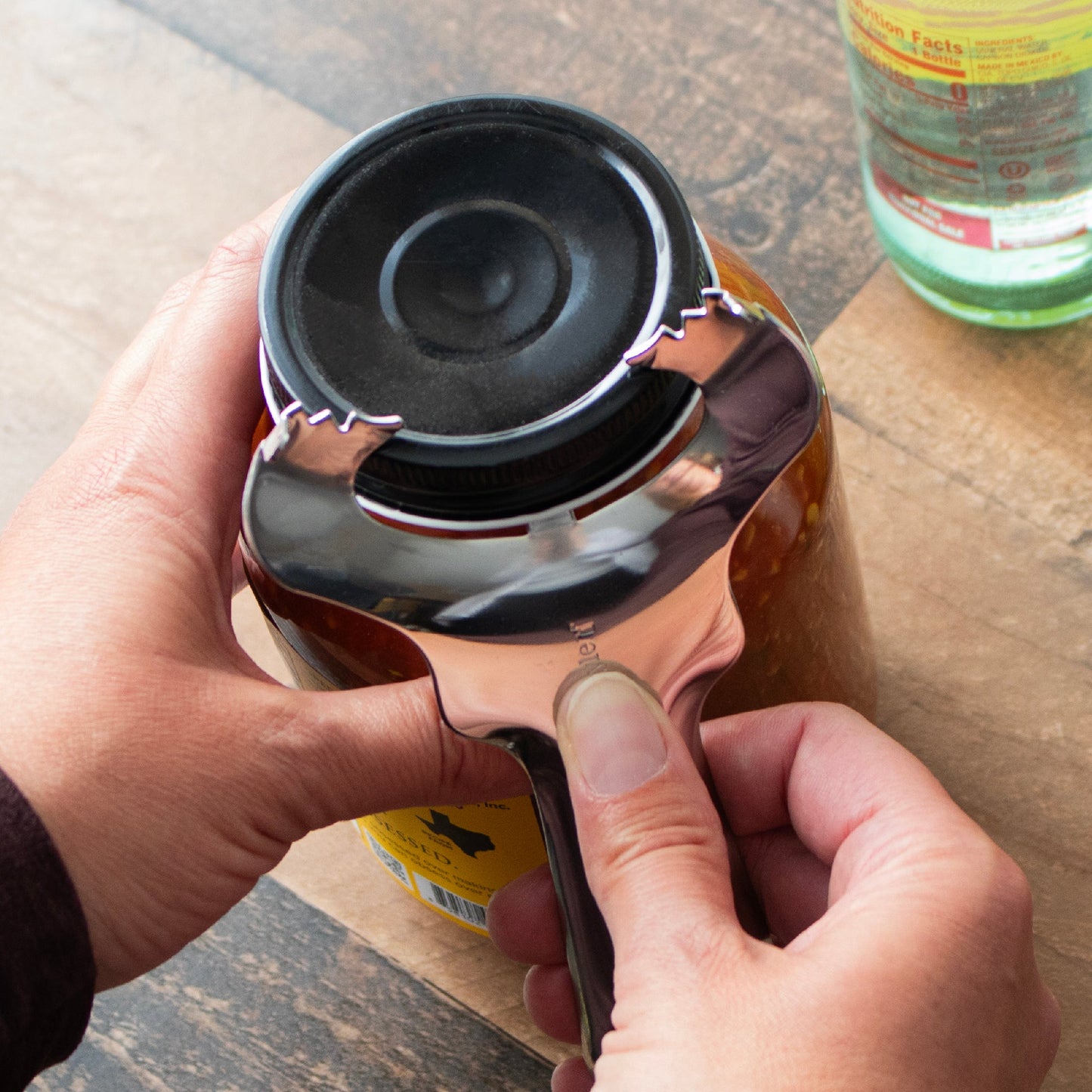 Mason Jar Dent-Free Lid Opener - Stainless Steel