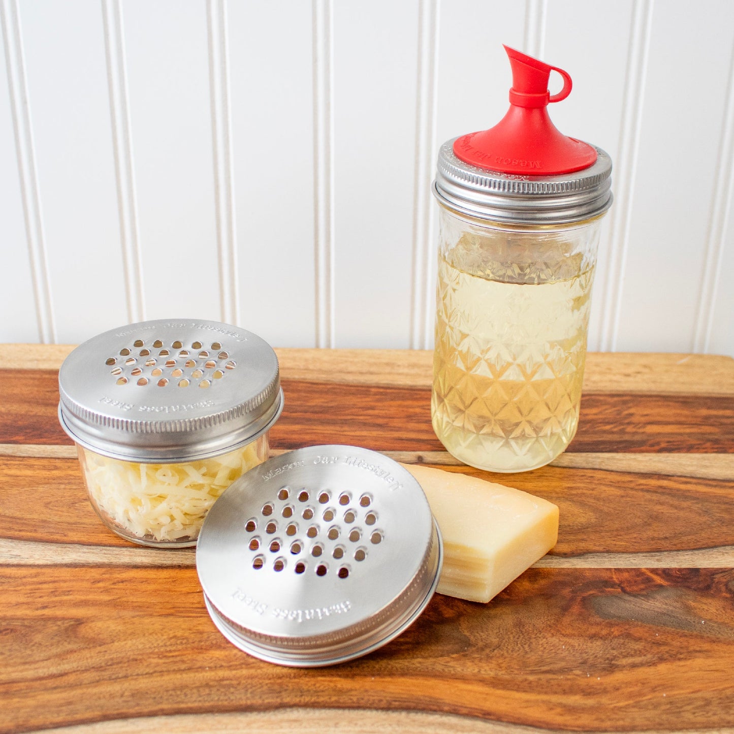 Grater / Shredder Stainless Steel Lid for Mason Jars