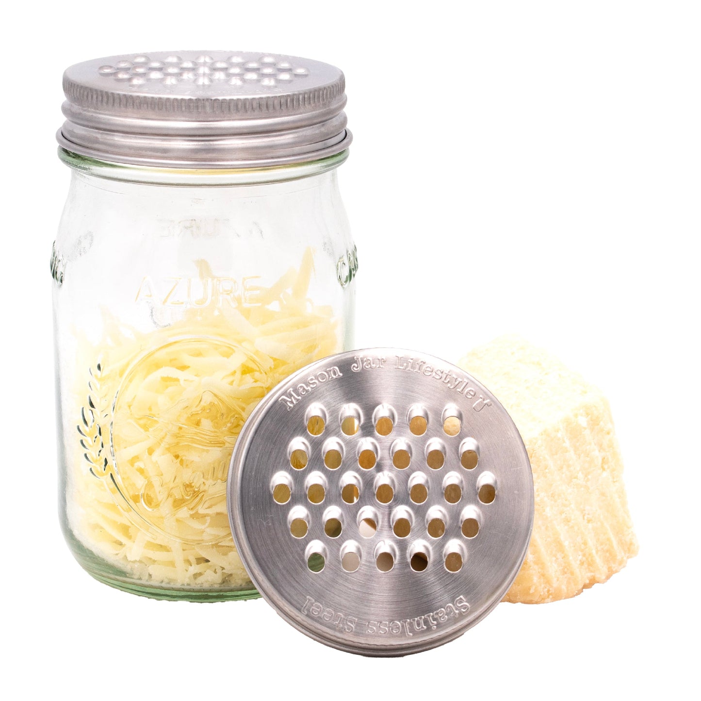 Grater / Shredder Stainless Steel Lid for Mason Jars