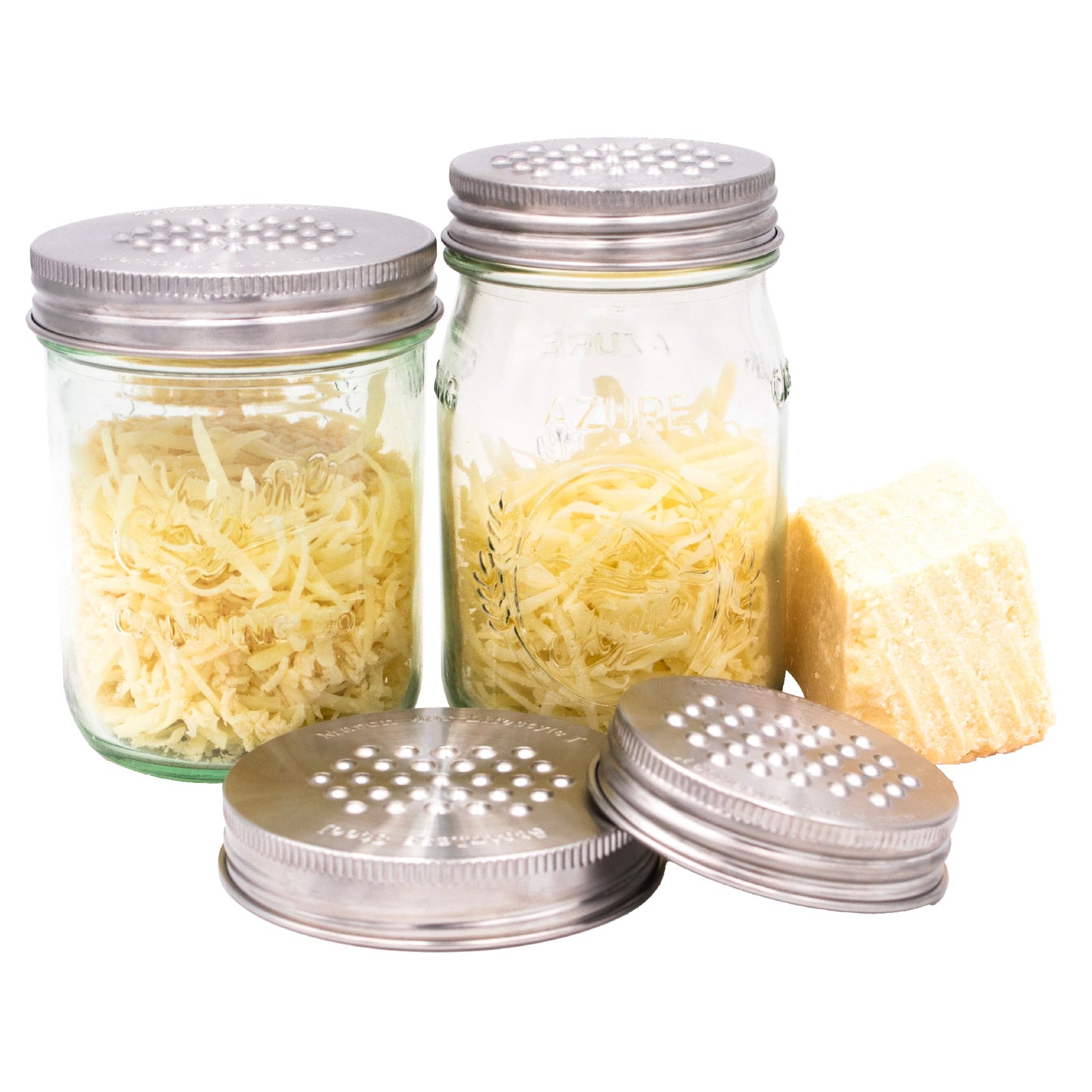 Grater / Shredder Stainless Steel Lid for Mason Jars