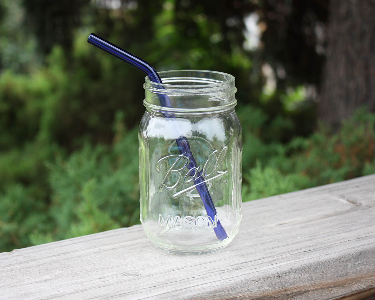Individual Stainless Steel & Glass Straws for Mason Jars