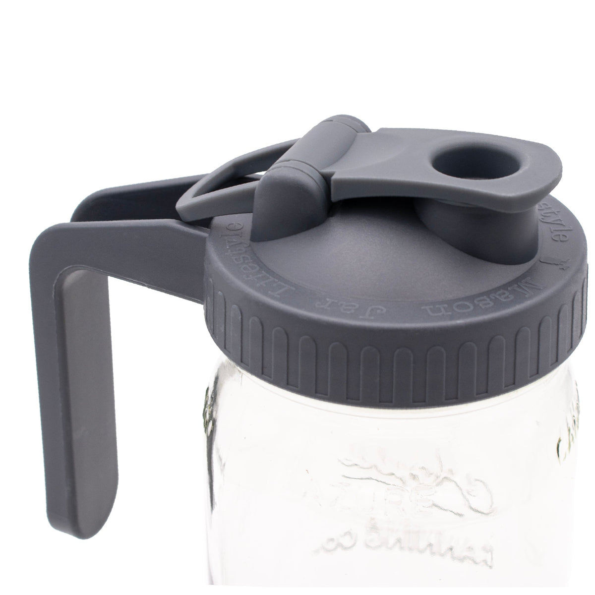Pour & Store Pitcher Lid with Handle for Mason Jars