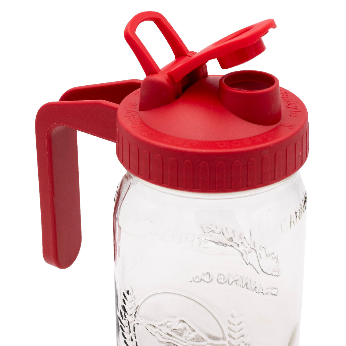 Pour & Store Pitcher Lid with Handle for Mason Jars