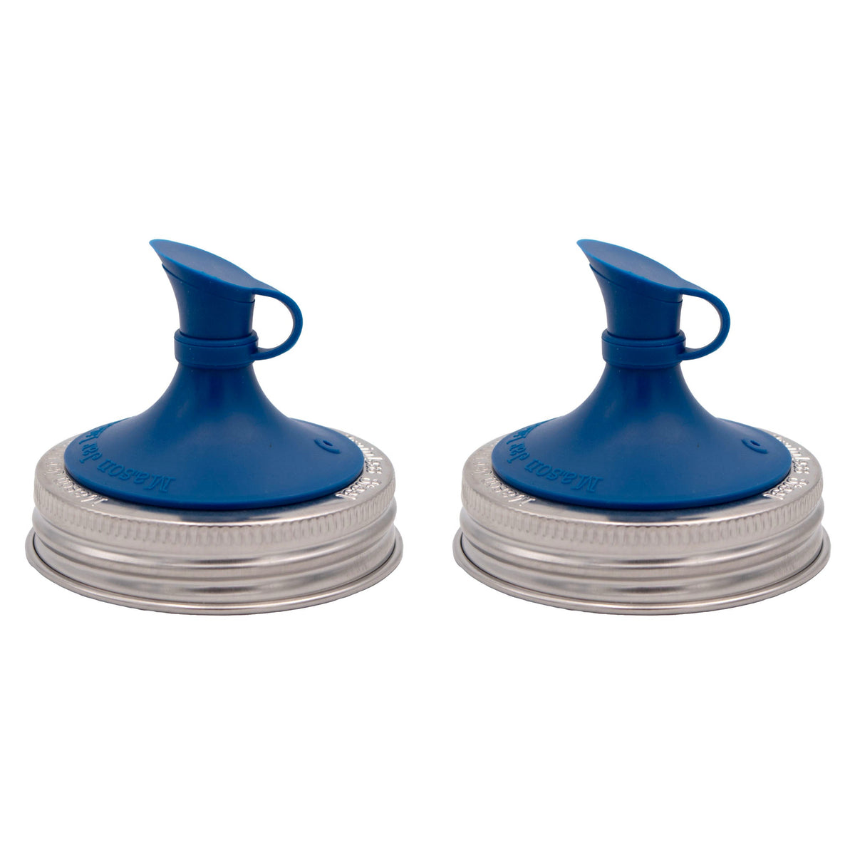 Oil Cruet Pour Lid for Mason Jars - Silicone with Stainless Steel Band
