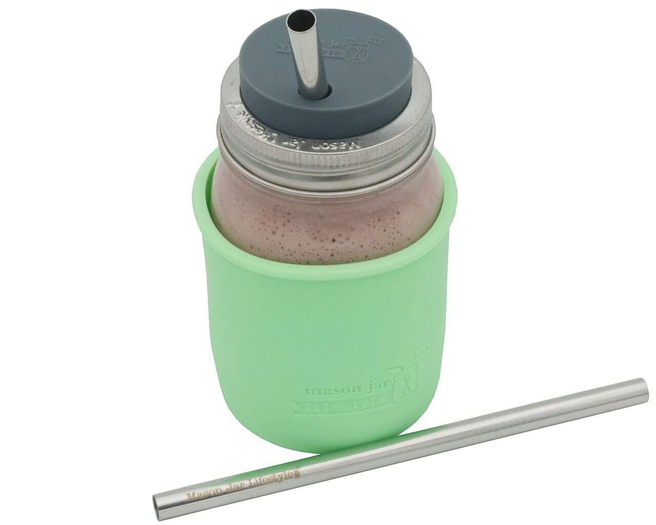 Medium Stainless Steel Smoothie Straws for Pint Mason Jars