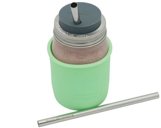 Medium Stainless Steel Smoothie Straws for Pint Mason Jars