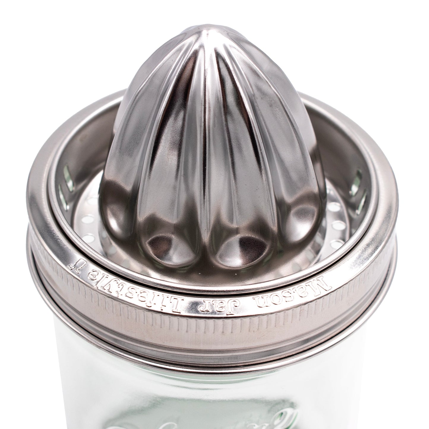 Juicing Stainless Steel Lid for Wide Mouth Mason Jars