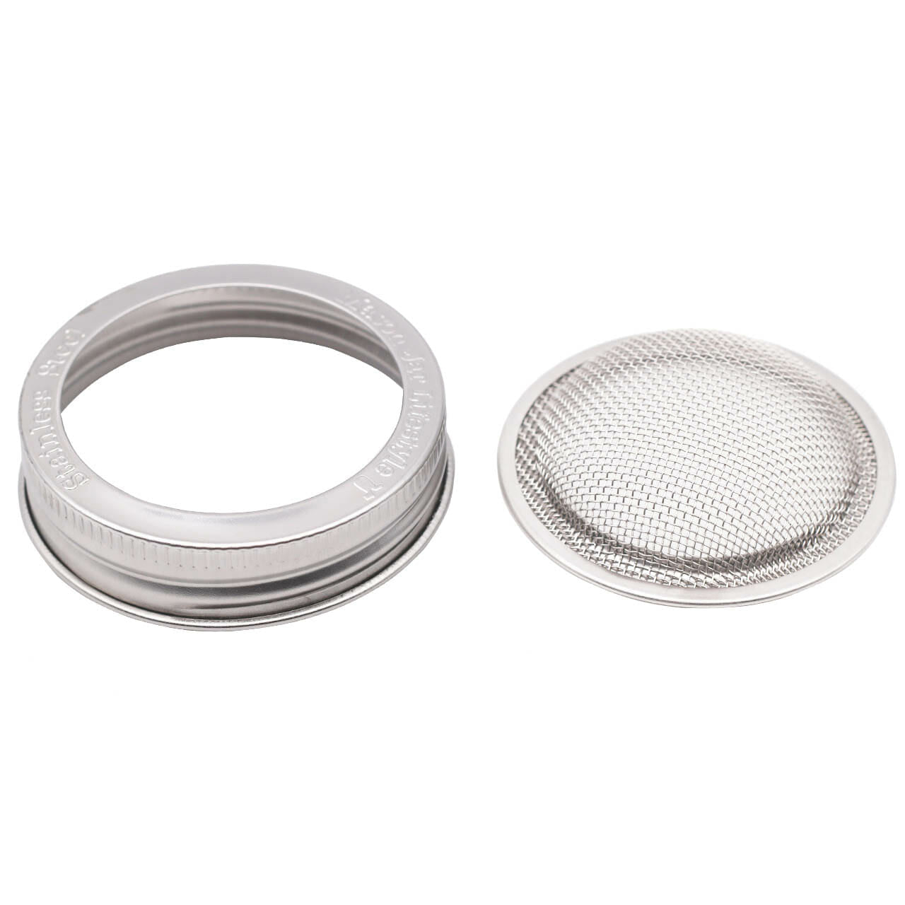 Curved Rust Proof Sprouting Lid and Band for Mason Jars