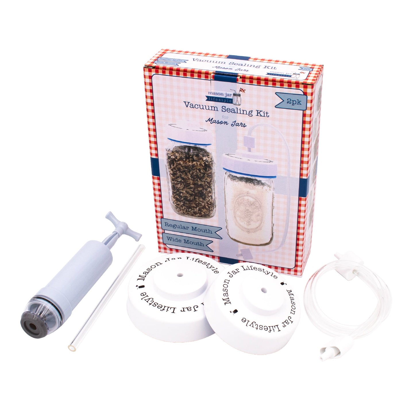Vacuum Sealing Kit for Regular and Wide Mouth Mason Jars